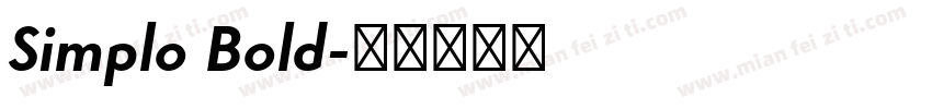 Simplo Bold字体转换